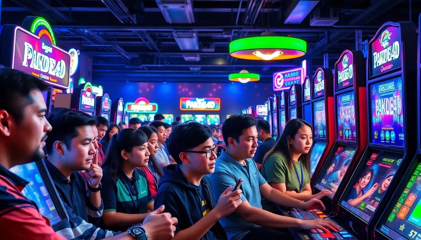 Nikmati momen bermain PAKDE4D game saat pemain merayakan kemenangan dengan semangat.