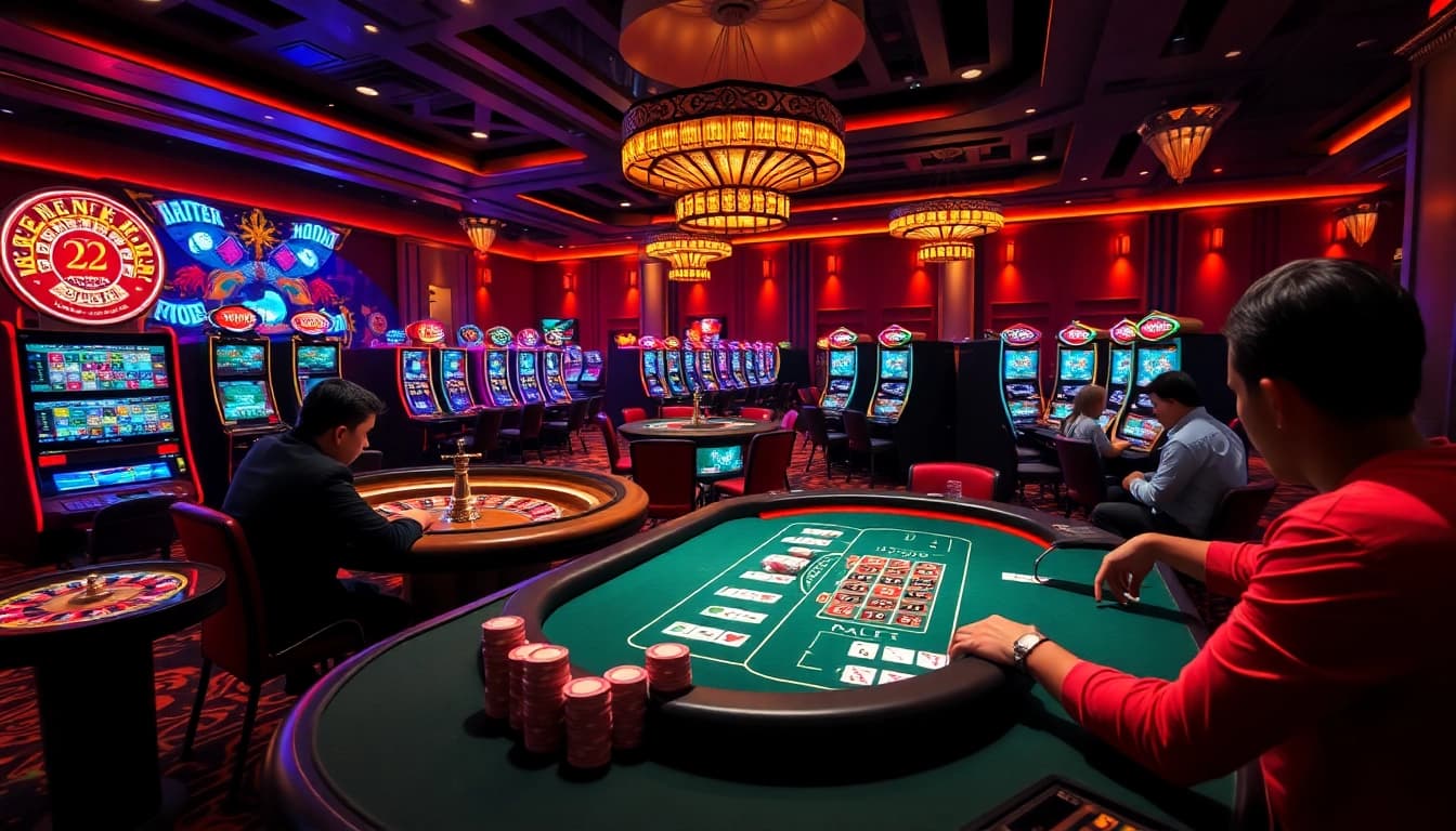 Winning strategies at https://urr88.com/ with vibrant casino elements and professional players.