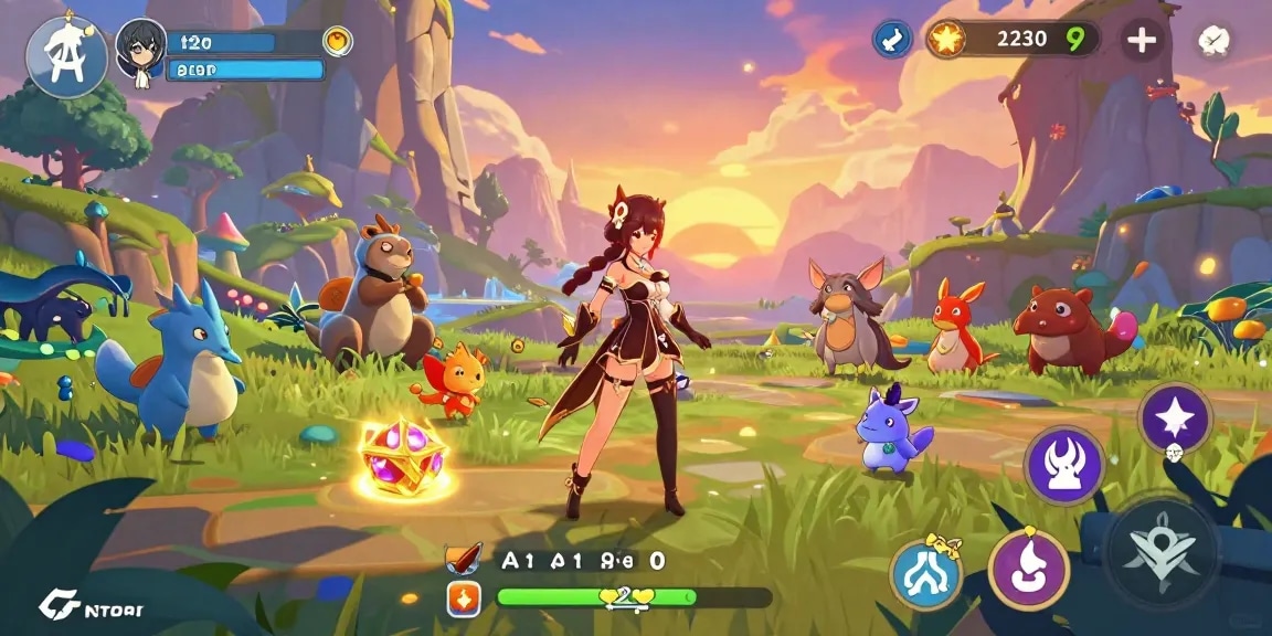 Engaging scene from an ecchi game showcasing vibrant gameplay and character exploration in a whimsical world.