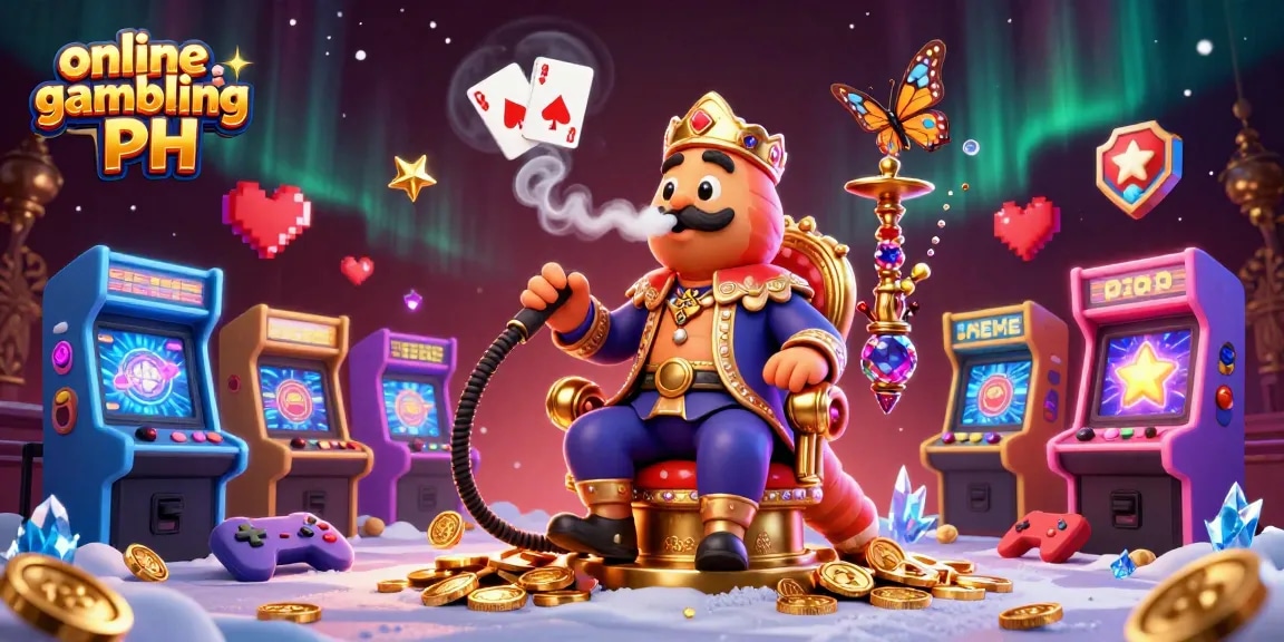Engage in online gambling PH with a vibrant 3D illustration showcasing unique gaming elements.