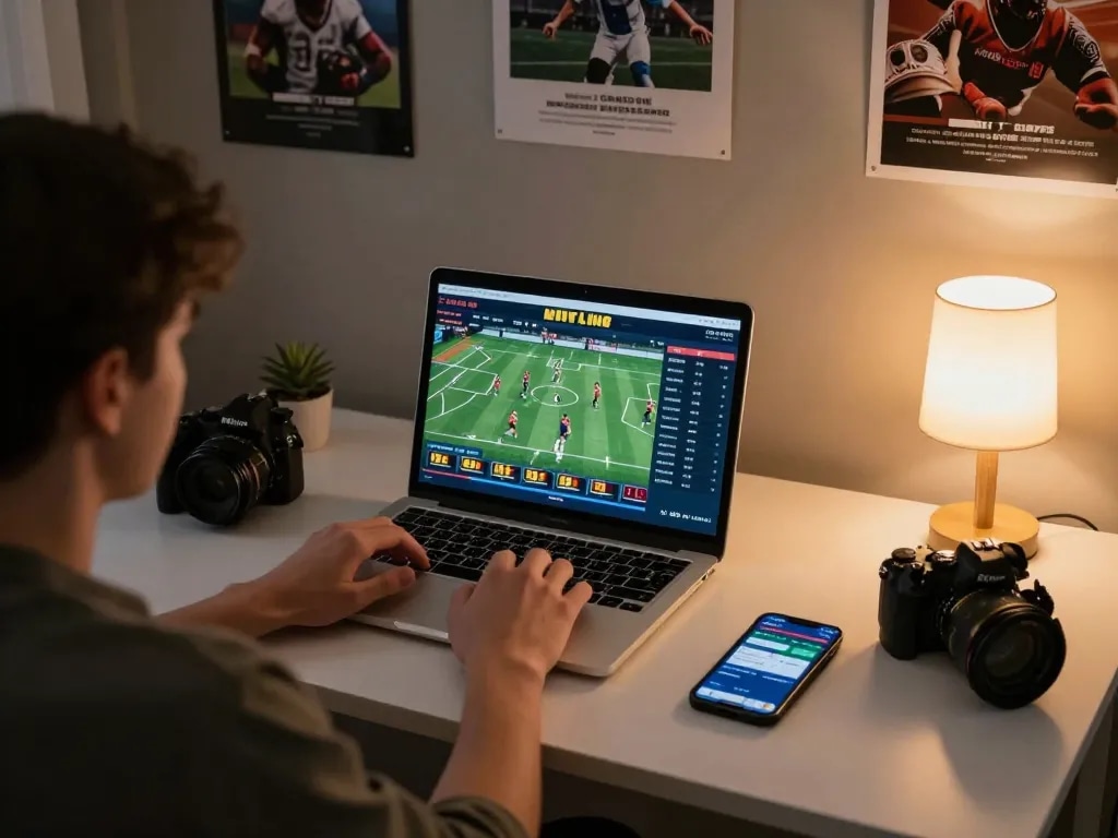 Betting strategies being analyzed with tỷ lệ bóng đá kèo nhà cái during online sports betting.