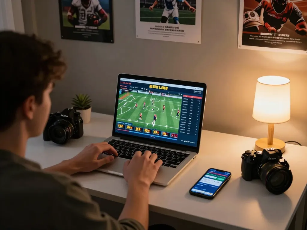 Betting strategies being analyzed with tỷ lệ bóng đá kèo nhà cái during online sports betting.