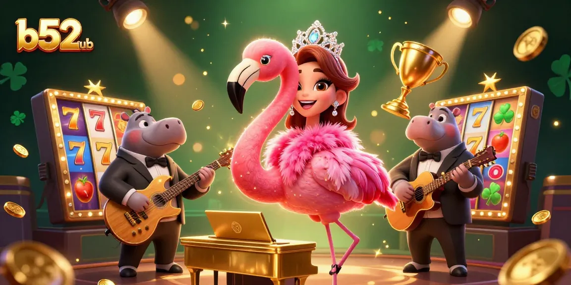 B52club immersive experience featuring vibrant casino elements with engaging characters.