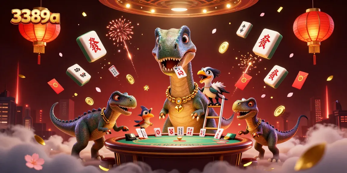 Engage in thrilling bets at 3389a with a unique casino atmosphere created by playful characters and vibrant gaming elements.