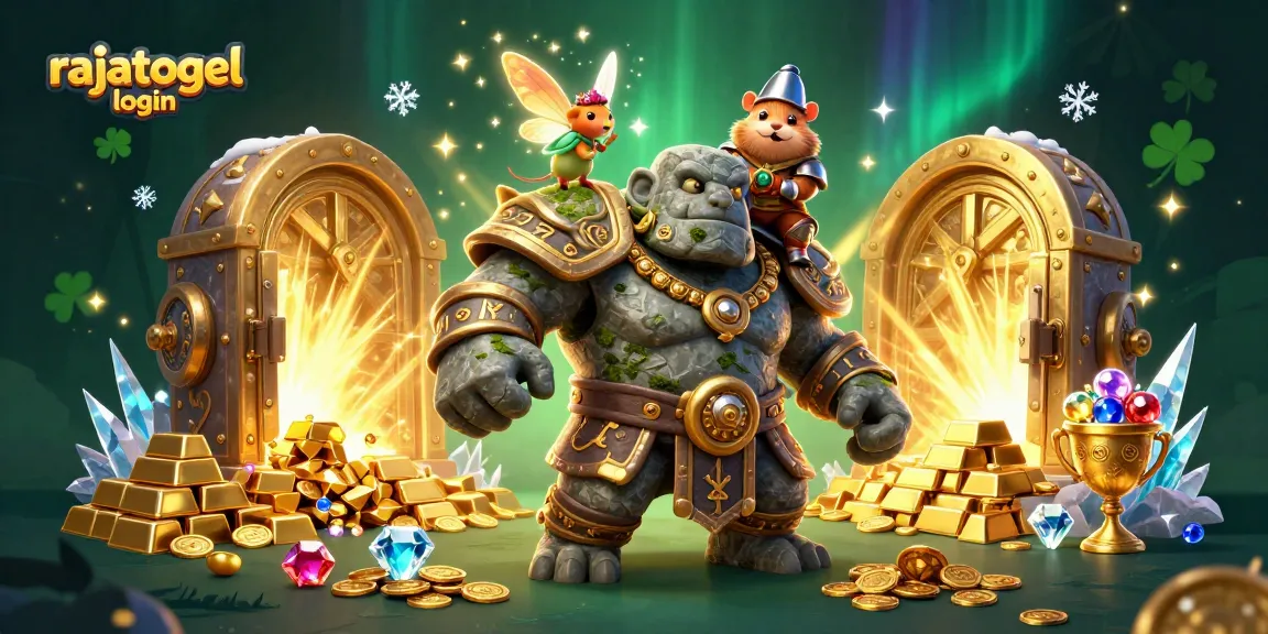 Experience seamless rajatogel login with captivating 3D casino illustration highlighting adventure and excitement.