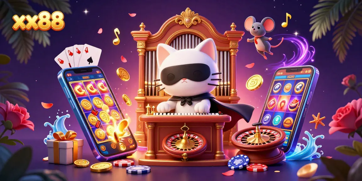 Engage with the captivating xx88 online casino setting featuring dynamic characters and exciting game elements.
