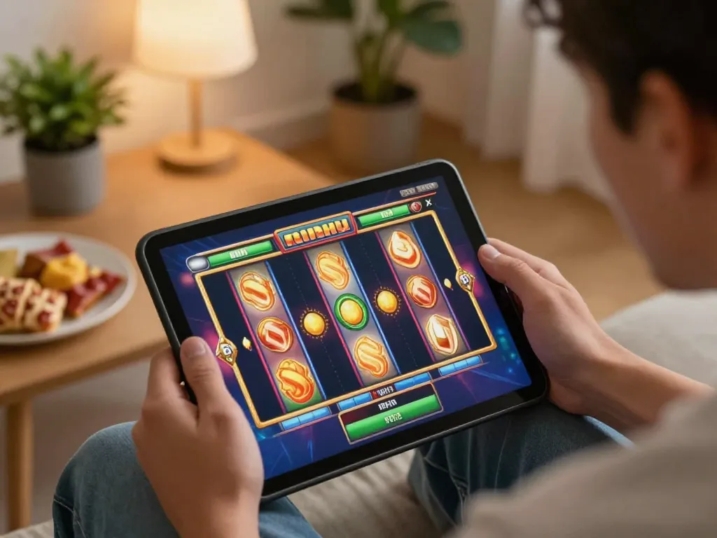 Nohu slot games offer thrilling online gameplay in a cozy home setting.