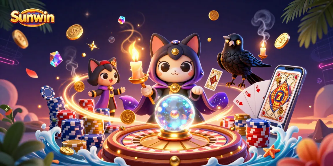 Play games and win big at Sunwin with immersive casino elements and vibrant 3D characters.