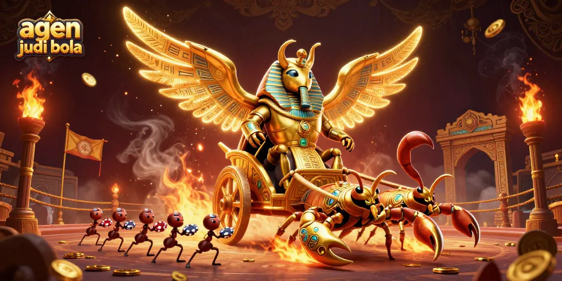 Experience thrilling wins with agen judi bola in a vibrant casino illustration.