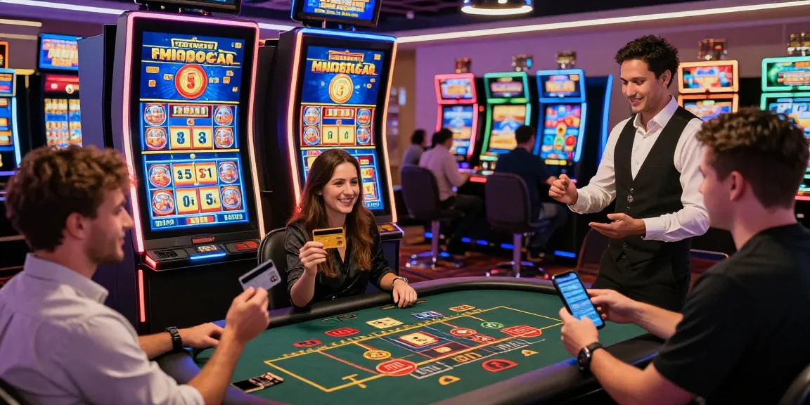 Exciting online gaming experience at a credit card casino in 2026, featuring diverse players, vibrant game displays, and modern decor, showcasing the appeal of https://dea.org.uk.