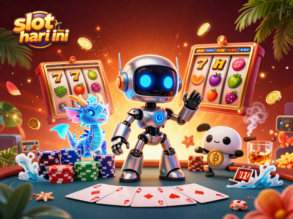 Experience thrilling gameplay at slot gacor hari ini with vibrant slot reels and jackpot counters.