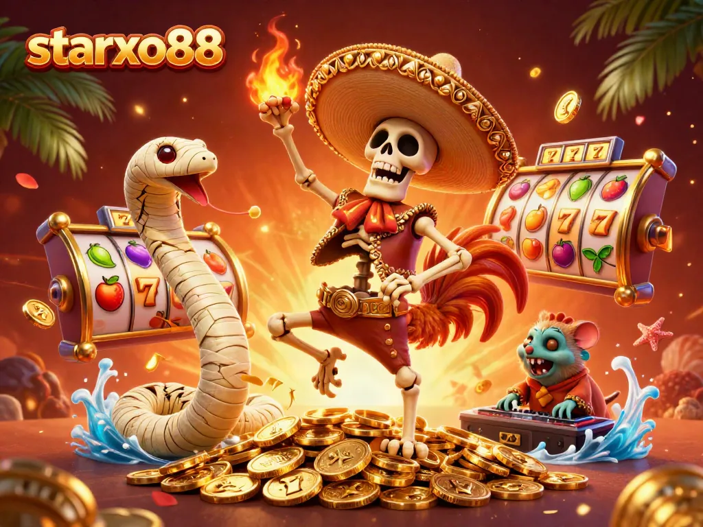 Engage in thrilling gameplay at starxo88 with energetic characters and dynamic slot elements.