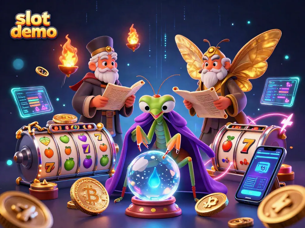 Mendapatkan pengalaman slot demo terbaik dengan ilustrasi yang menekankan beragam simbol permainan.