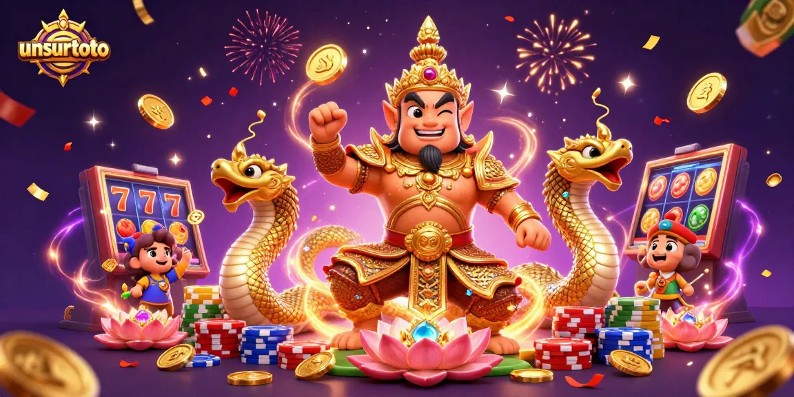 Experience thrilling wins at unsurtoto with vibrant slot games and golden rewards cascading around.