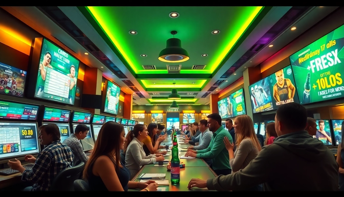 Engaging scene of players at a reputable house of betting, highlighting nhà cái uy tín.