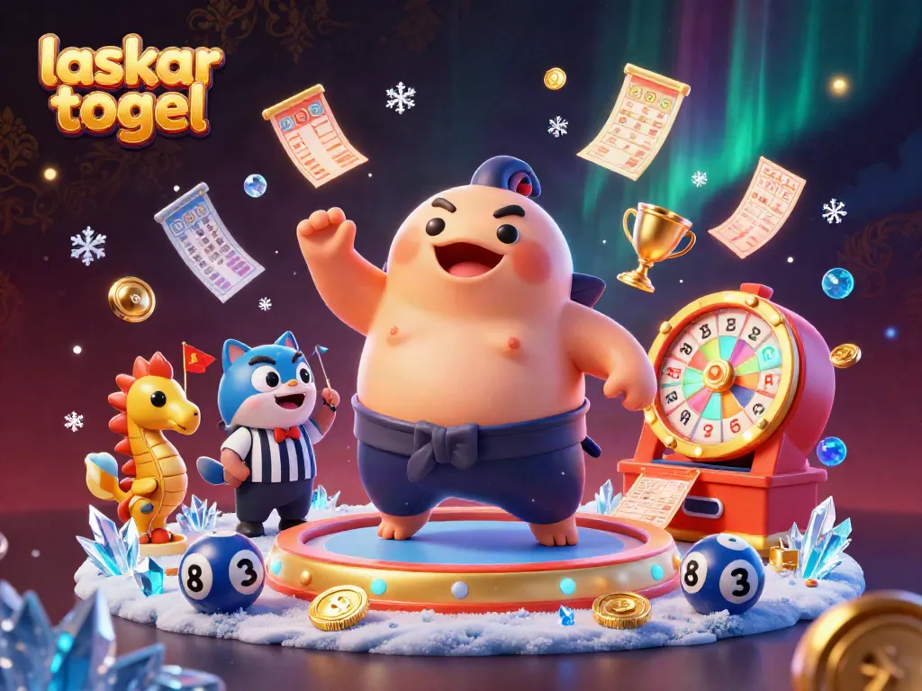 Engage with laskar togel in a vibrant underwater lottery scene featuring dynamic characters and elements