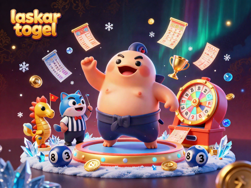 Engage with laskar togel in a vibrant underwater lottery scene featuring dynamic characters and elements