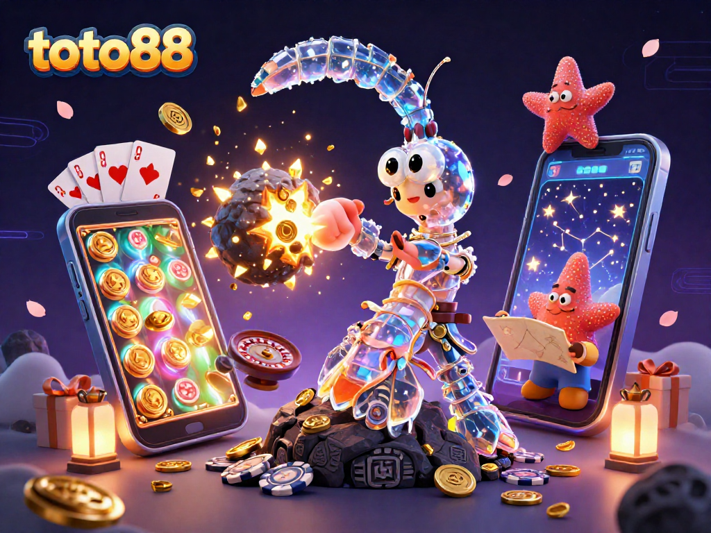 Engage with toto88's vibrant slots in a cosmic setting, featuring dynamic gameplay elements.