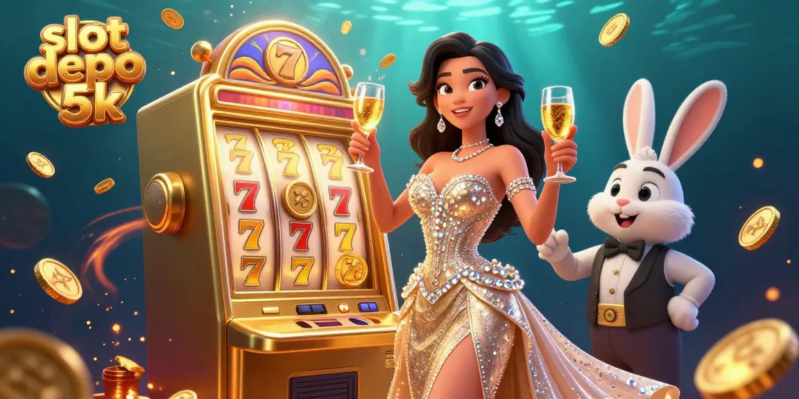 Spin the reels at slot depo 5k, winning big with jackpot excitement and dazzling casino lights.