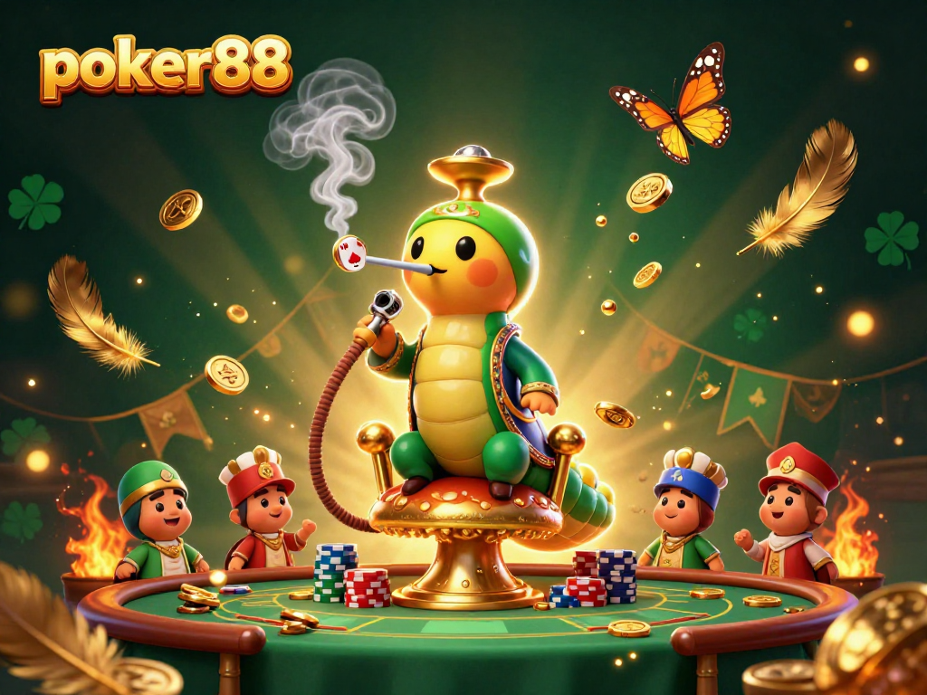Permainan poker88 yang seru dengan karakter unik dan suasana kasino yang meriah.