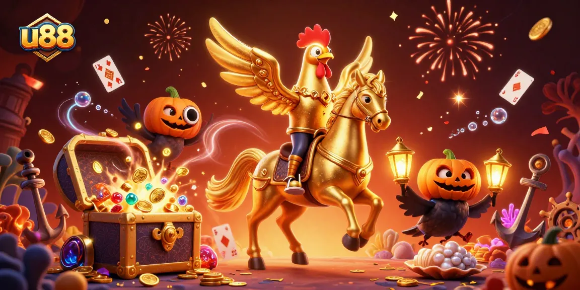 Play casino games at u88 with entertaining characters and vibrant, dynamic visuals.