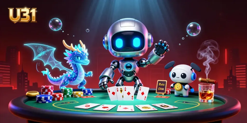 Experience U31 with a vibrant 3D casino scene featuring exciting gaming action and dynamic characters.