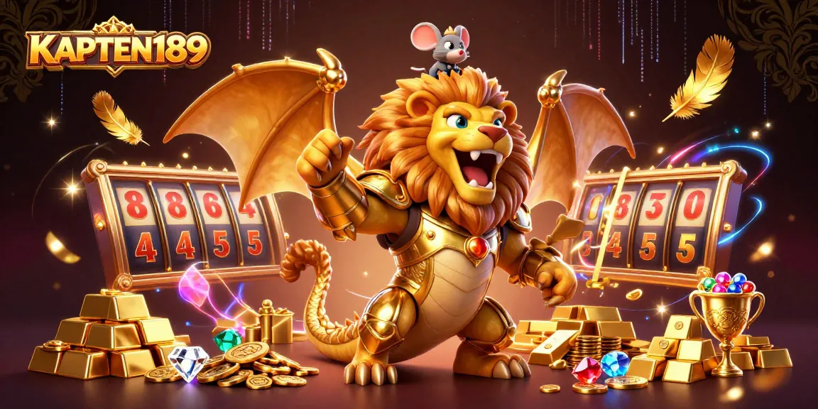 KAPTEN189 menghadirkan ilustrasi slot online menarik dengan karakter chimera dan mouse, memikat pemain.