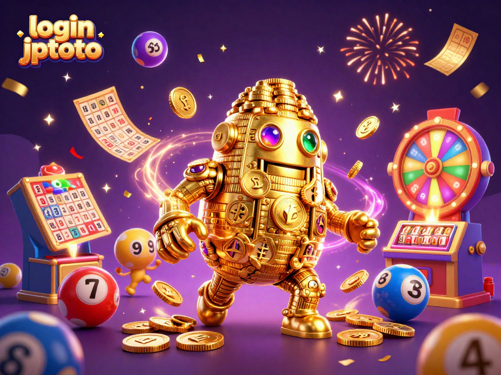 Win big today with login jptoto, featuring vibrant slot symbols and lottery games.