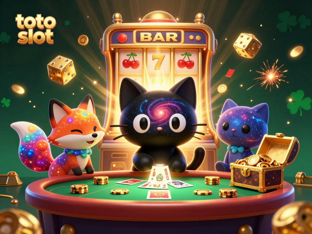 Engage with the thrilling toto slot experience featuring vibrant characters and exciting game elements.