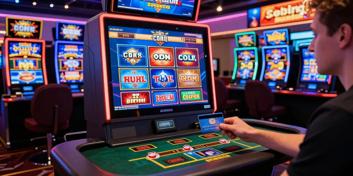 Player enjoying gameplay at a digital casino that accepts credit cards, showcasing exciting slot games and engaging bonuses.