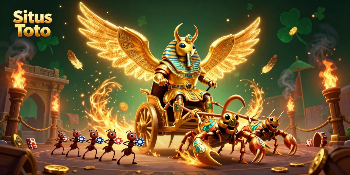 Situs Toto menampilkan ilustrasi 3D rinci dengan karakter menyenangkan dan elemen kasino yang menarik.