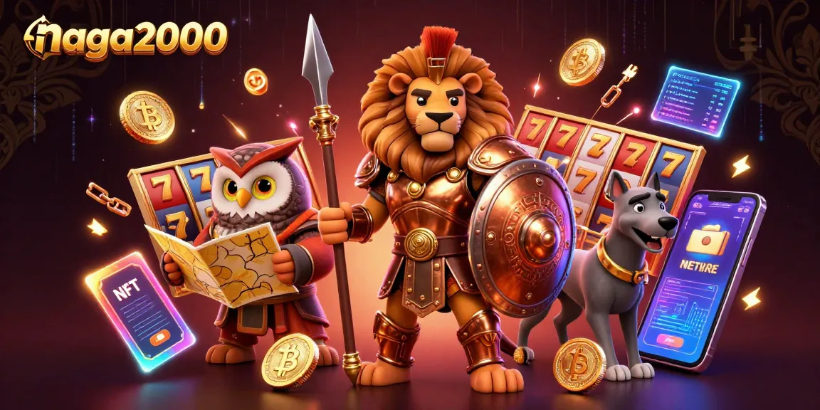 Naga2000 menampilkan fitur slot dengan karakter berani dan elemen cryptocurrency menarik.