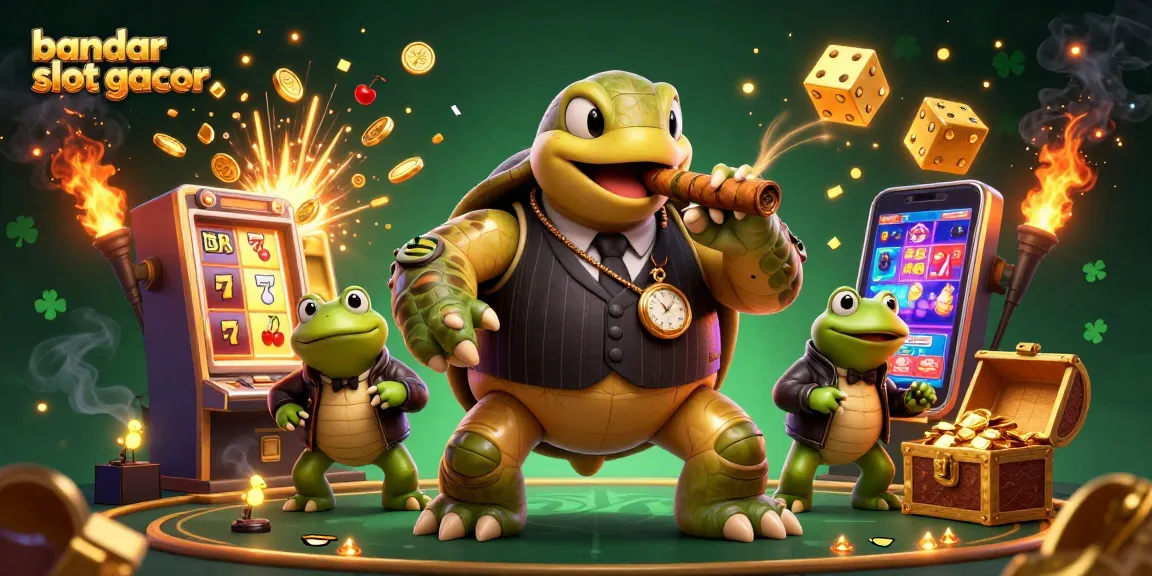 Mengguncang jackpot di bandar slot gacor dengan slot yang meledak, simbol BAR dan lucky 7 terbang.