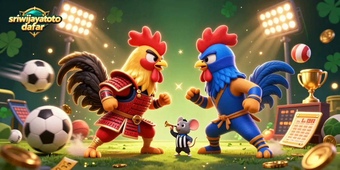 Engage with thrilling action at sriwijayatoto daftar featuring dynamic roosters and sports elements.
