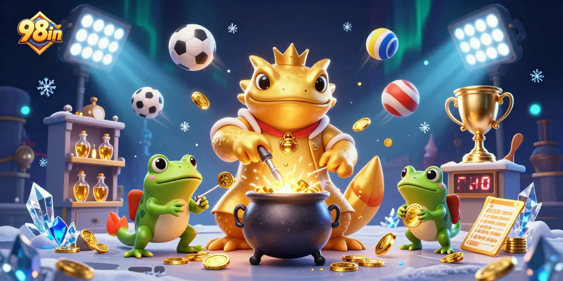 Engage with 98win's immersive casino experience as you win gold coins amid magical alchemy.