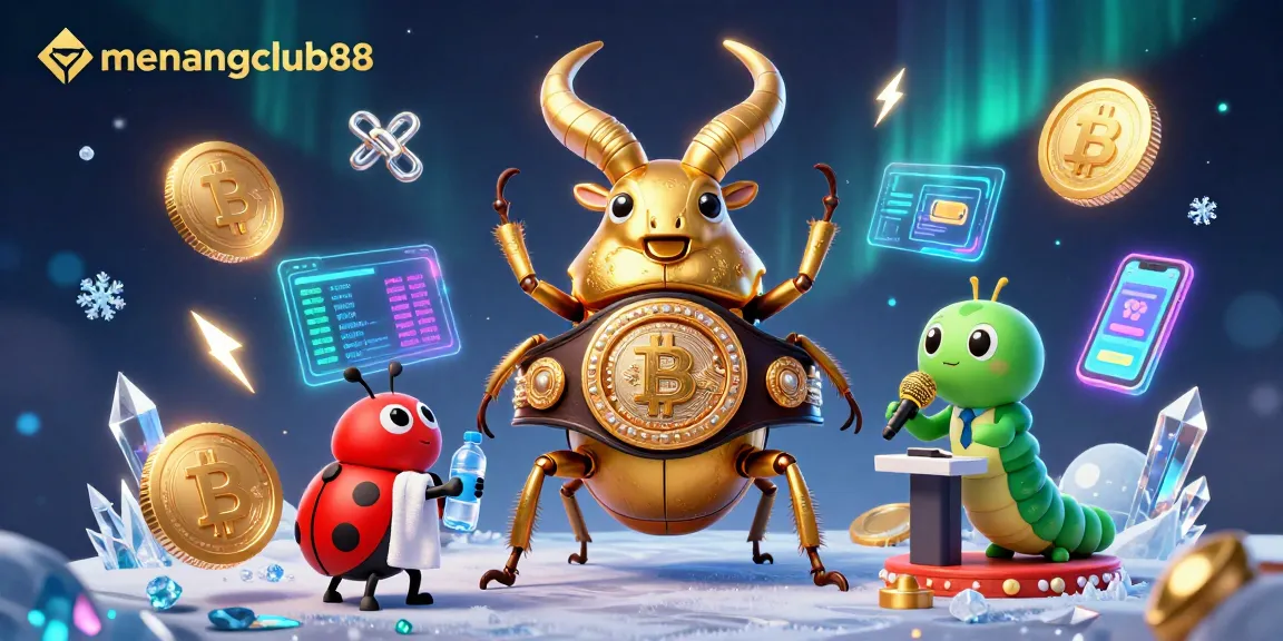 Engage in exciting crypto gameplay with menangclub88 featuring unique characters in action.