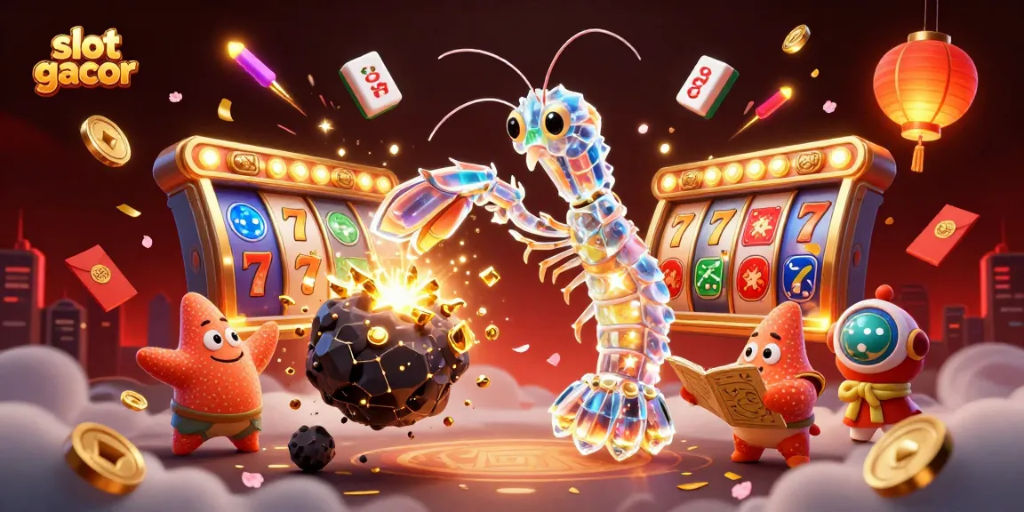 Experience the thrill of slot gacor with a vibrant 3D illustration of a galactic hero!