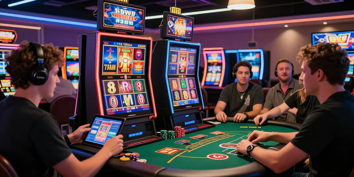 Online jackpot city gaming experience showcasing players enjoying diverse games on devices at online-jackpotcity-paraguay.com.