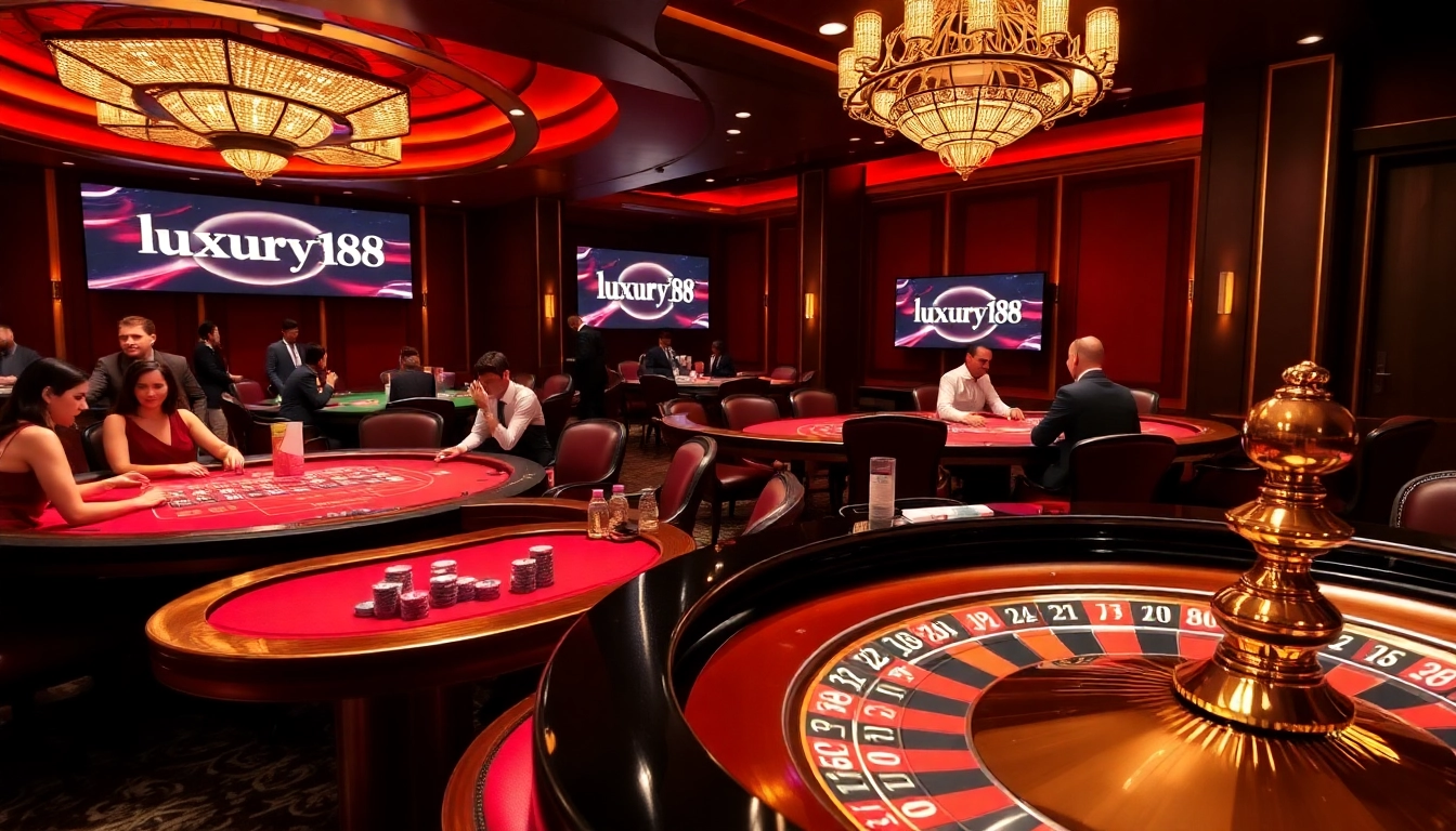 Experience the thrill of luxury138 casino with vibrant tables and intense gameplay.