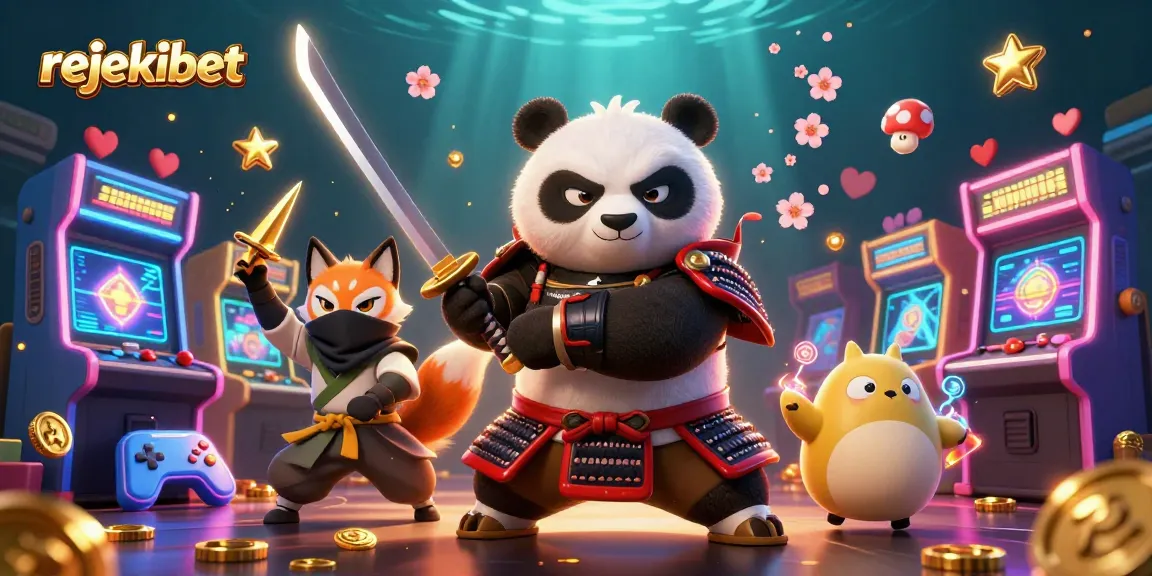Experience thrilling gameplay with rejekibet's vibrant 3D gaming scene featuring iconic characters and slot elements.