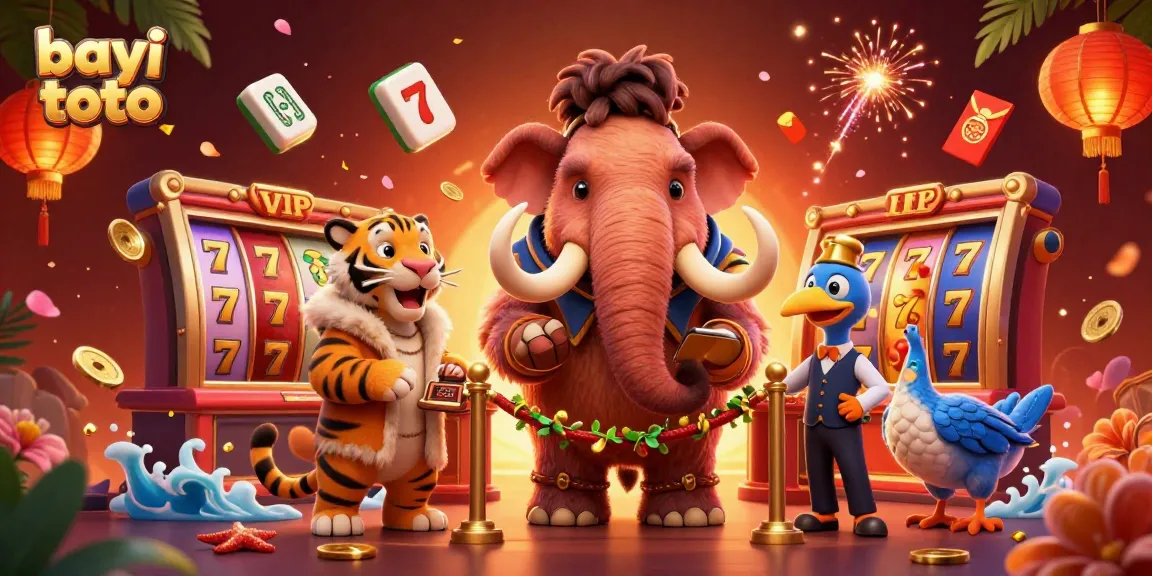 Engage players at bayi toto with vibrant casino scene featuring iconic gambling characters and dynamic slot reels.