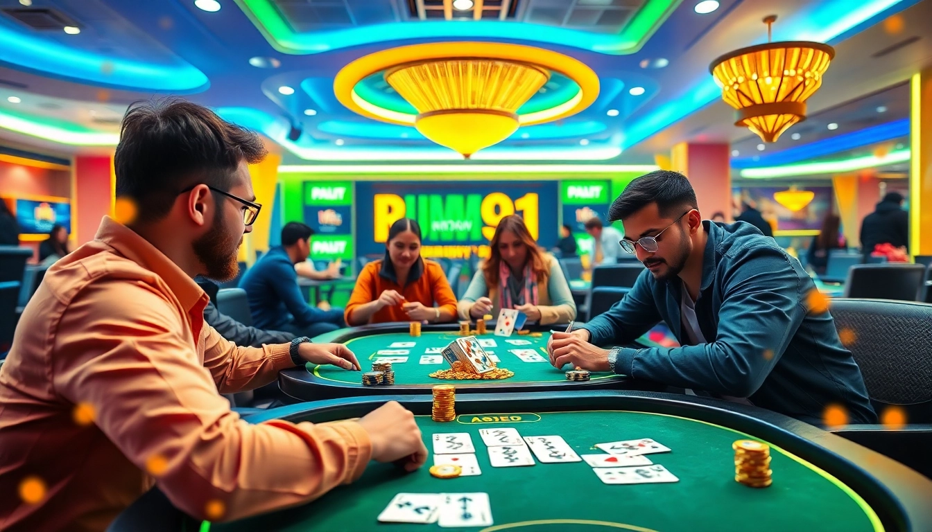 Experience Rummy 91 in a vibrant digital gaming environment with players actively engaged.