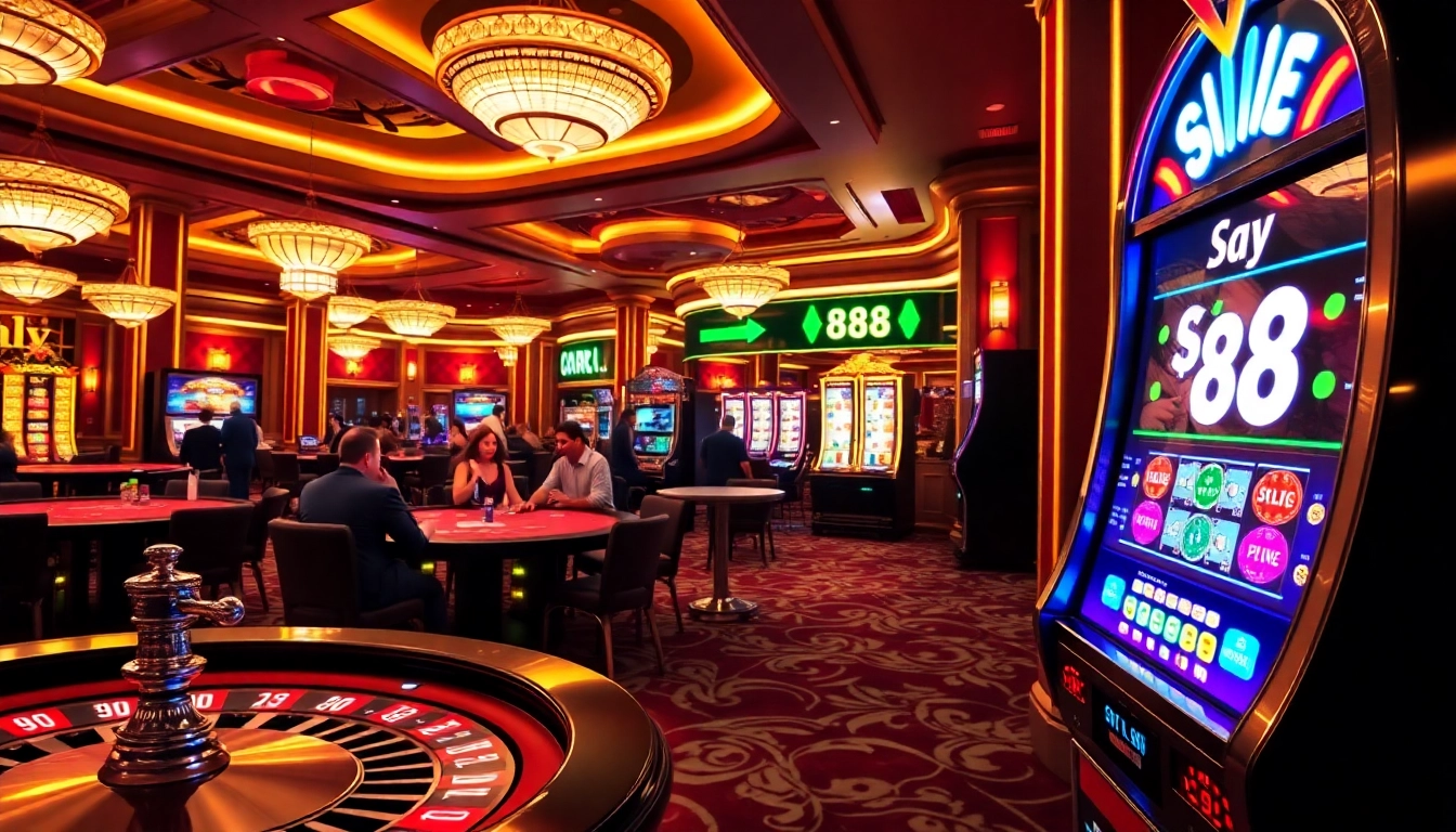 Experience the thrill of gambling at Say 88 casino with vibrant tables and dynamic gameplay.