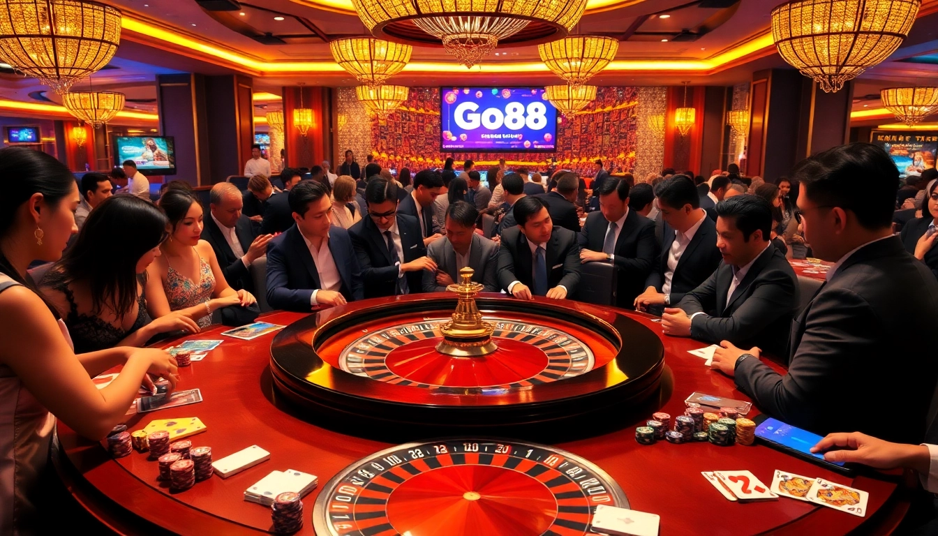 Experience the excitement of Go88vn with top-tier casino action featuring roulette and poker.