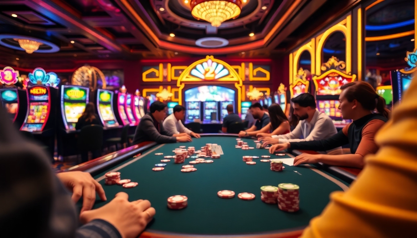 Experience the thrill of gaming at Clubmastersgg.com with vibrant casino visuals.