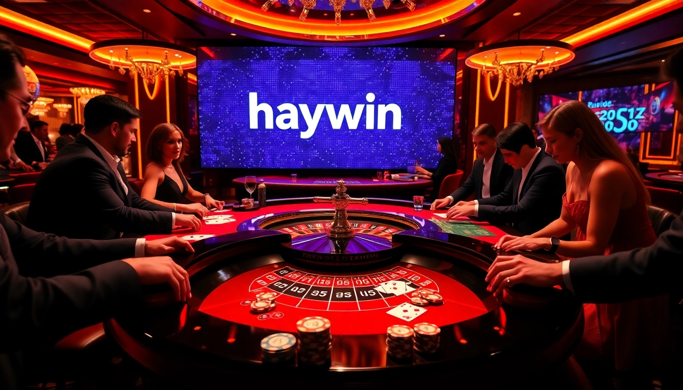 Experience the thrill of haywin-themed gambling at a luxurious casino.