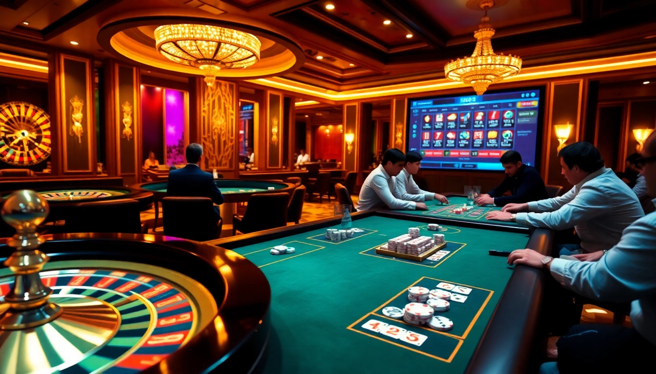 Engage in thrilling gambling at https://mu88.camp/ featuring poker chips and an elegant roulette wheel.