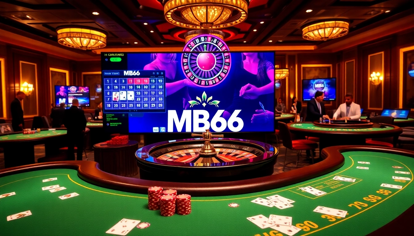 Experience the excitement of MB66 with vibrant casino tables and engaging gameplay.