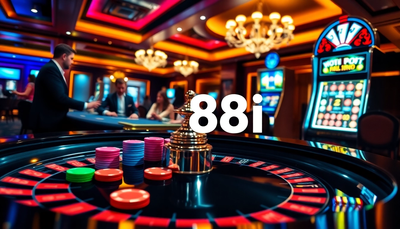 Experience high-stakes excitement at 88i's luxurious casino environment.