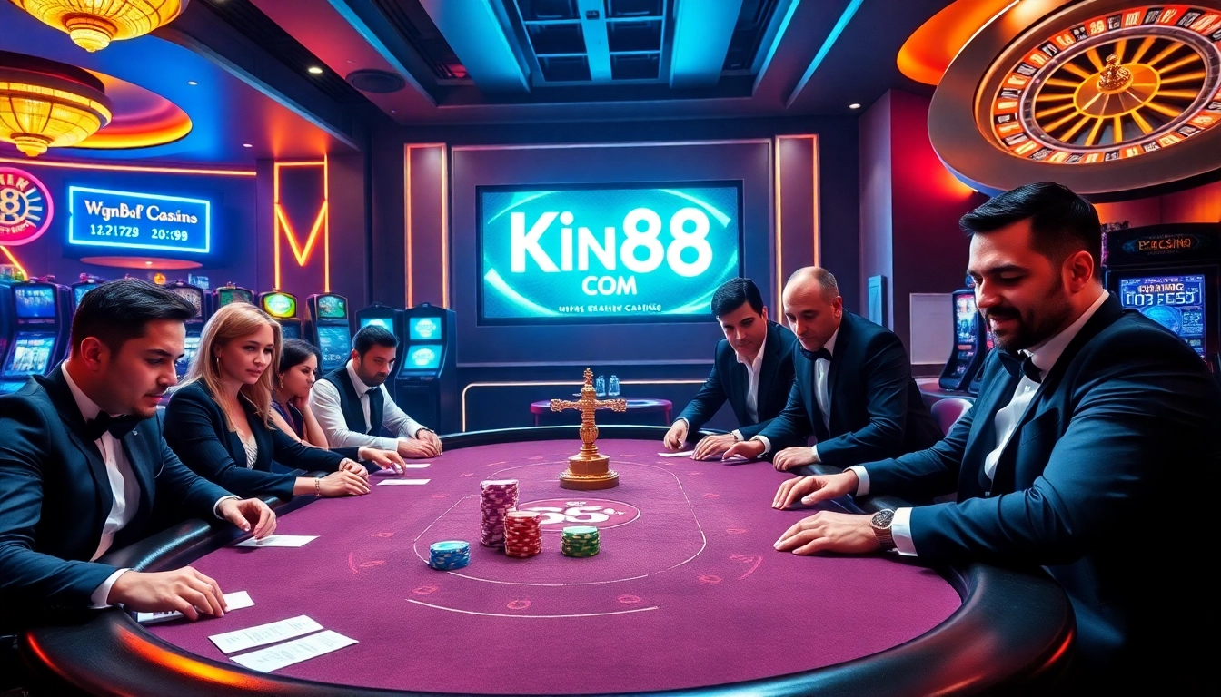 Experience the thrill of gambling at king88 com with luxurious poker action and vibrant casino elements.